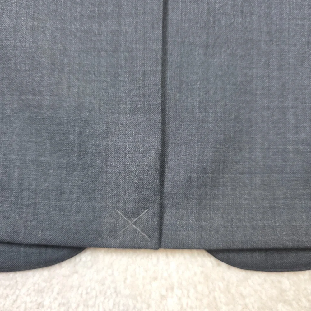 Lauren Ralph Lauren Blazer Mens 42R Gray Notch Lapel Single Breasted Pockets